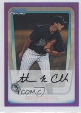 2011 Bowman Chrome Prospects Purple Refractor 595/799 Steve Cishek 0c2