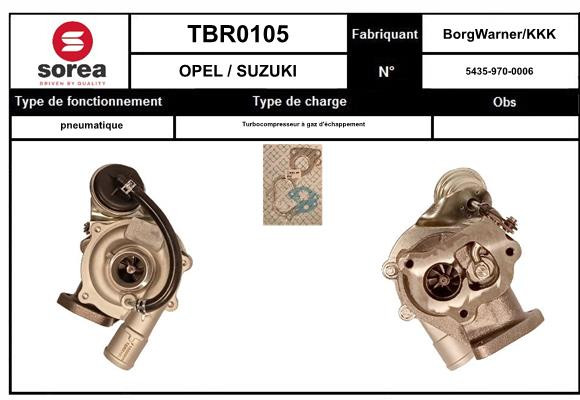 Turbocompresseur SNRA pour Opel Combo C afin de sécuriser vos trajets professionnels