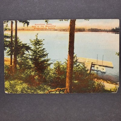 Early 1900s Postcard, Washington State American Lake