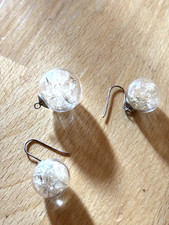 Set Pusteblumen Ohrhänger und Ketten-Anhänger 925 Sterling Silber Schmuck