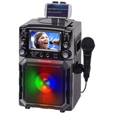 Portable Karaoke Machine with Lyrics Display Color Screen CD G, MP3 G USB MP3