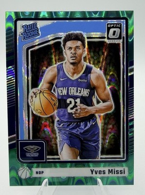 2024-25 Donruss Optic Green Lava - Rated Rookie X2 - Antonio Reeves - Yves missi