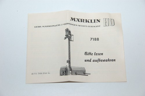 Märklin H0  Original Beschreibung  Signale  7188  TNN 0164 ka  TOP | Zustand: Gebraucht