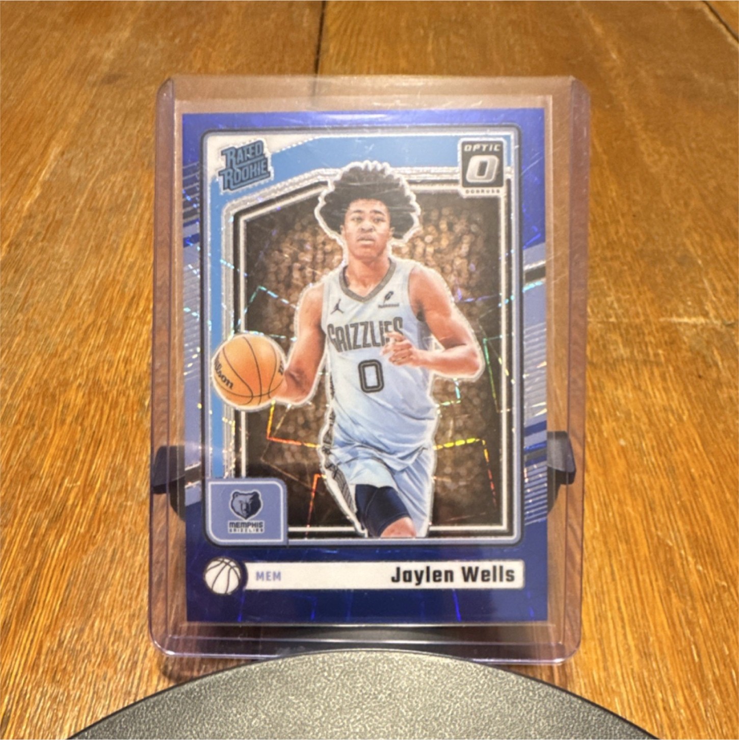 2024/25 Panini Donruss Optic Jaylen Wells blue velocity Rated Rookie Prizm #252