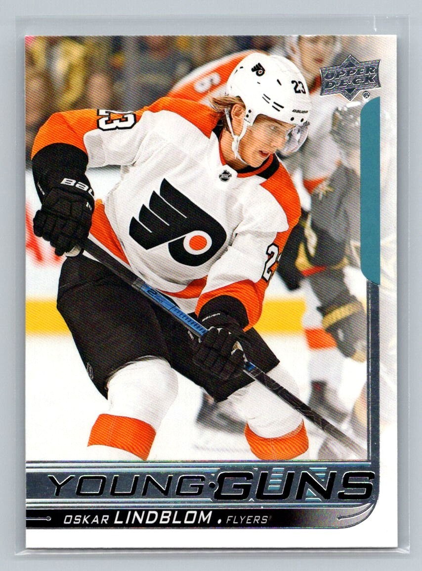 2018-19 Upper Deck Young Guns Oskar Lindblom #218 Rookie RC