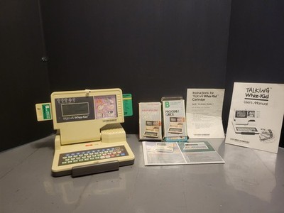 Vtech Talking Whiz Kid Notebook Educational Laptop Vintage WORKS! W Cards 1986
