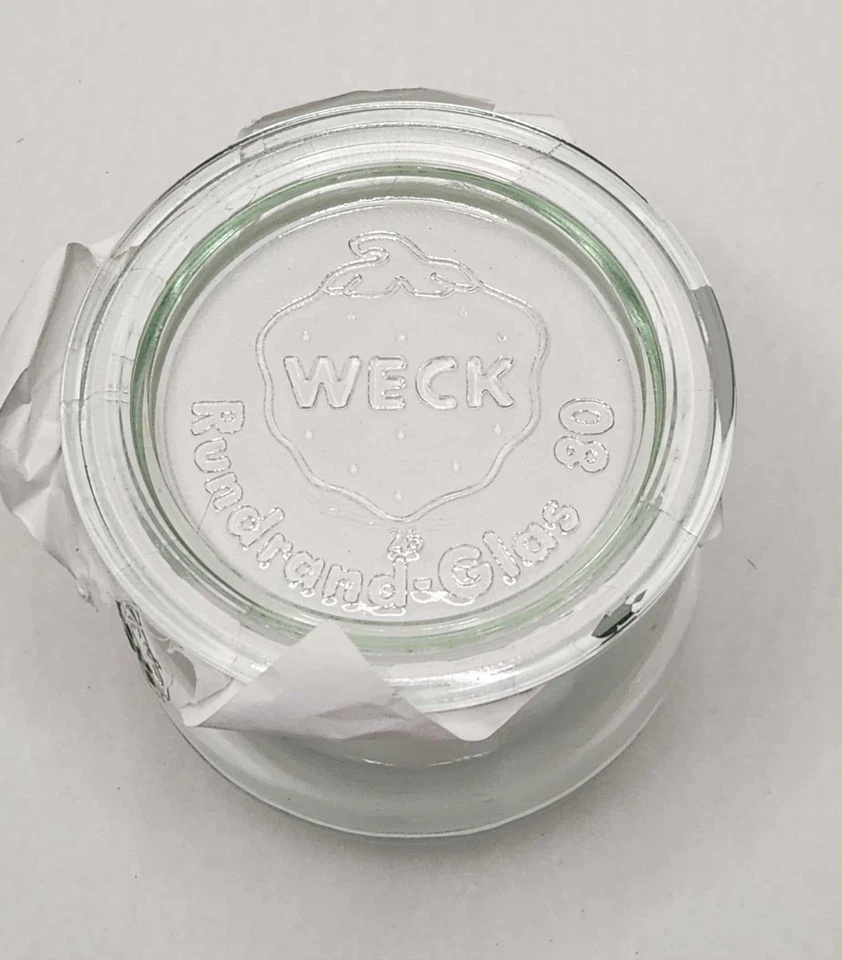 批量 6 件 Weck Rundrand-Glas 60 小玻璃罐头罐 + 盖草莓 — 第 2/4 张图片