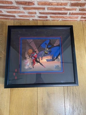 Batman Animated WB Gallery Harley Toys With Batman Cel 177/500 COA
