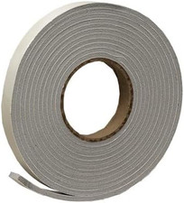 Vinyl Foam Tape - Closed Cell - Moderate Compression, 3/4" W, 3/16" Thick, 17' L