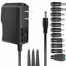 Universal 5V 2A ac Adapter Power Supply with 11 DC Plug Tips AC to DC5V,