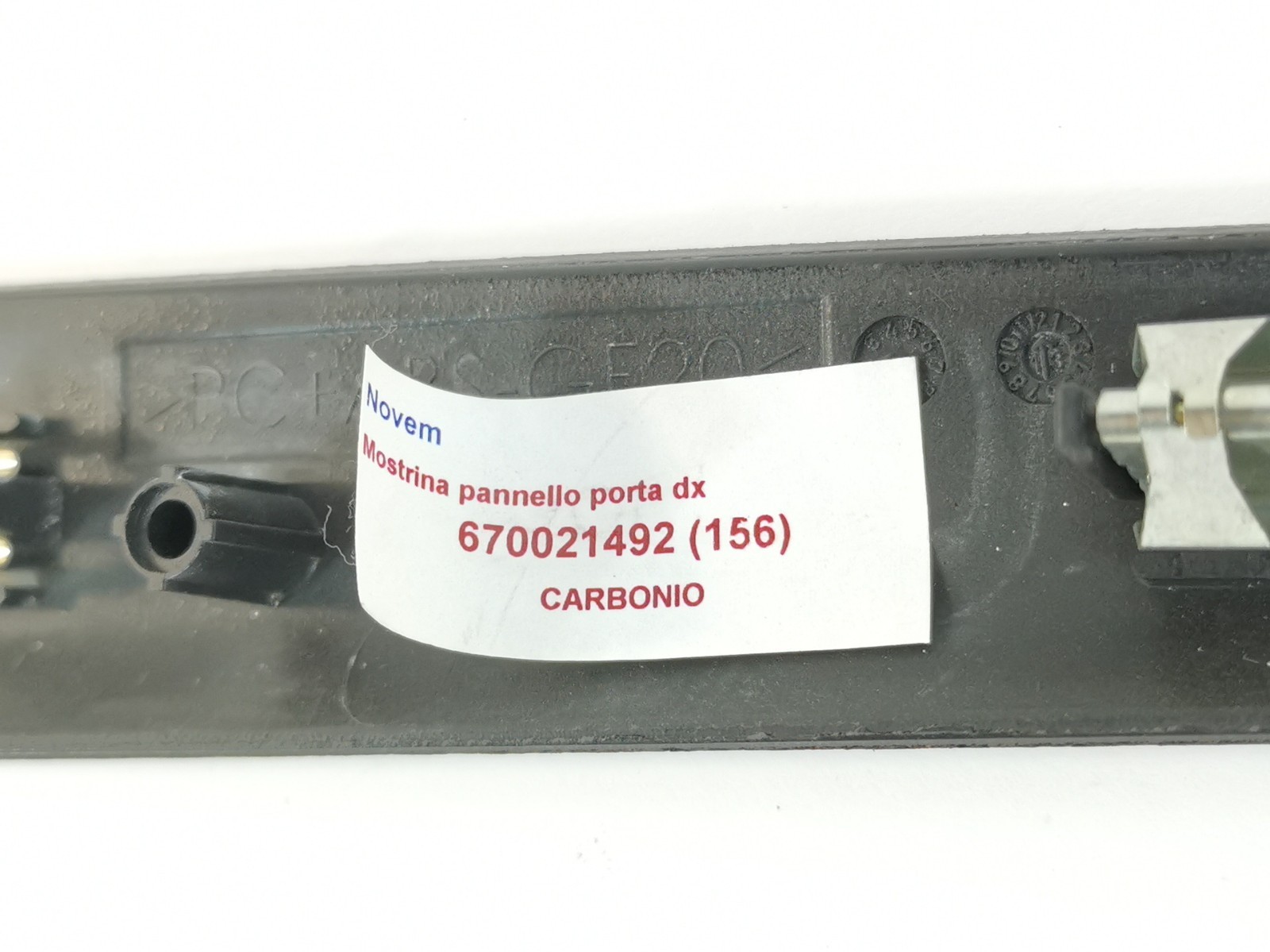 Maserati Ghibli S 3.0 Q4 2014 Front Left Carbon Fiber Door Panel Bezel Trim OEM