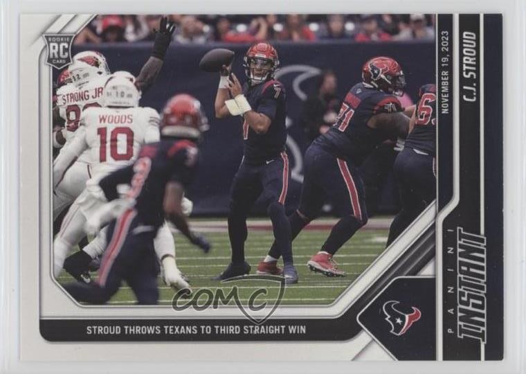 2023 Panini Instant NFL /1643 CJ Stroud #55 Rookie RC