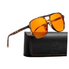 Amber Blue Light Glasses for Tortoise Strengthen Protection-Orange Lens