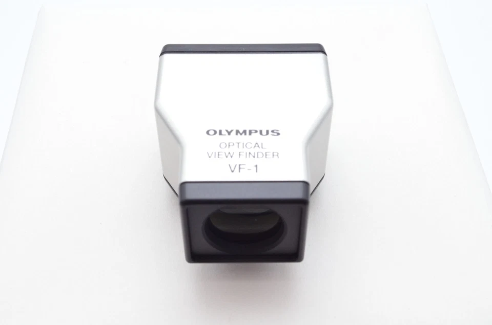 【MINT】 Olympus VF-1 Optical Viewfinder Silver Near Unused w/ Box Japan - Image 3 of 4