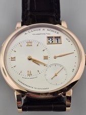A. Lange & Sohne 127.032 Grand Lange 1 18K Rose 41MM Manual Wind Complications. 