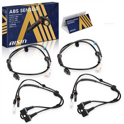 AISIN Qty(4) Front and Rear ABS Wheel Speed Sensor for Suzuki SX4 2007-2013 AWD