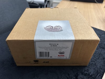 Alessi Obstschale La Rosa Esi15/21 W Weiß