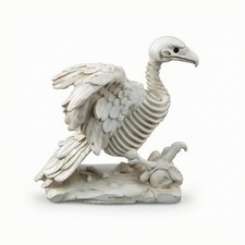 Geierfigur Gruselig Vogelstatue D&uuml;ster f&uuml;r Tischdeko