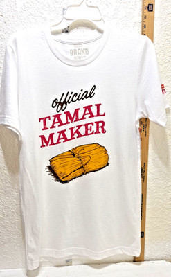 HEB White Graphic T-Shirt-Offical Tamal Maker Size S NWT
