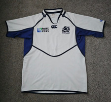 Scotland Official Rugby Union World Cup 2011 Canterbury White Away Shirt - Large