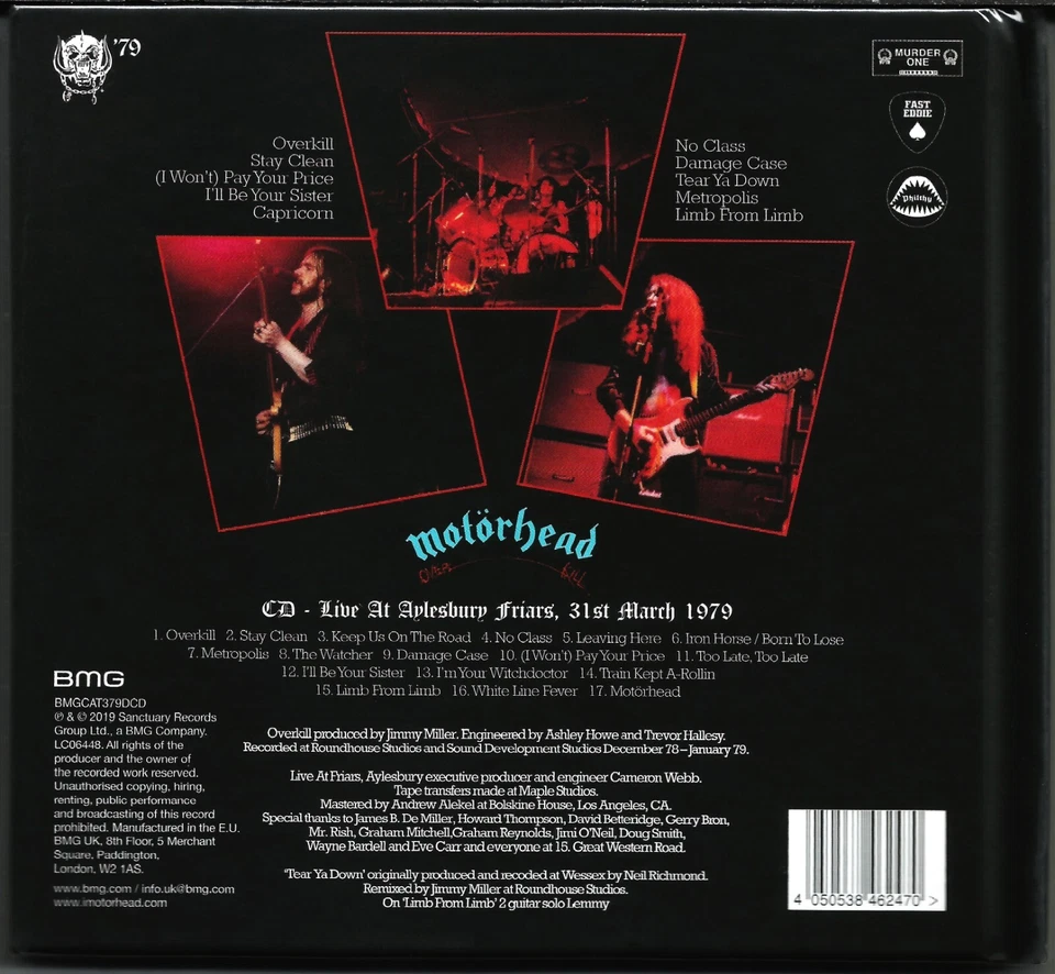 Motörhead - Overkill - 2CD Remastered Special Edition Digi-Book Neu - OVP - Bild 2 von 2