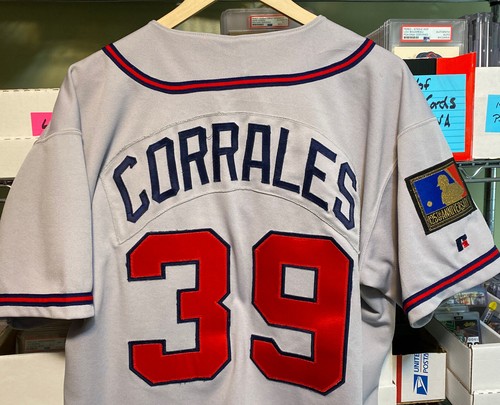 Pat Corrales Atlanta Braves Coach Game Jersey 125th MLB Patch Size 46 Russell - Picture 2 of 5