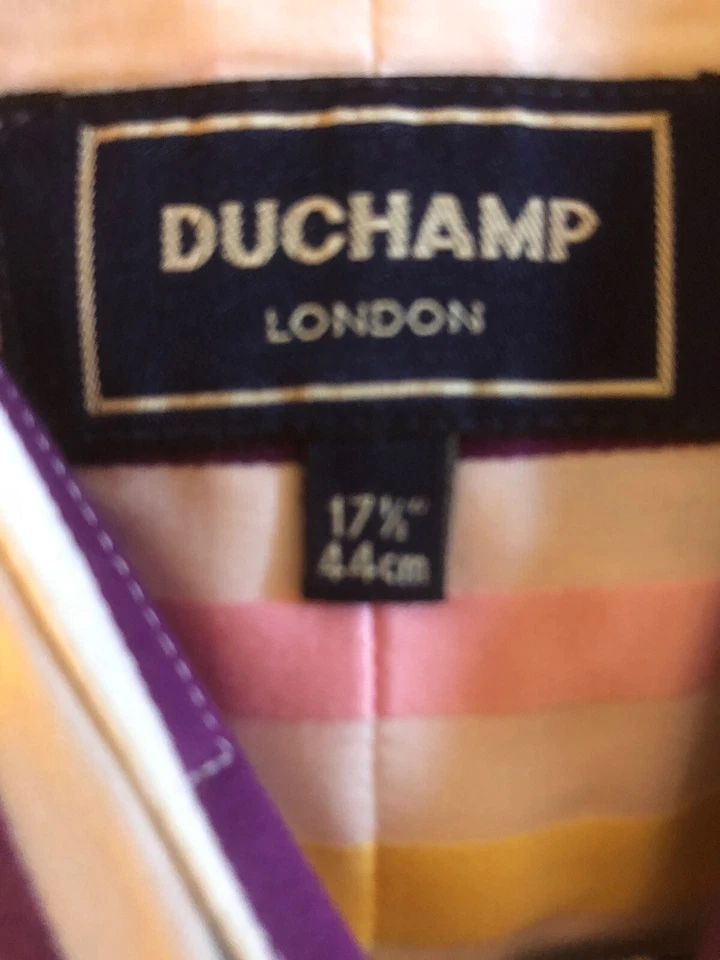 DUCHAMP Multi Colored Vibrant Striped FC SHIRT Ribbon 17 x 35.5 - Image 3 of 4