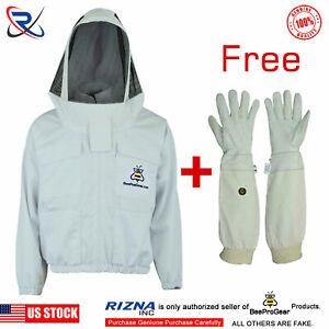 Cotton Bee beekeeper beekeeping jacket protective Astronaut veil 2XL@BS78