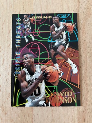 1994-95 Fleer - Triple Threats #9 - David Robinson