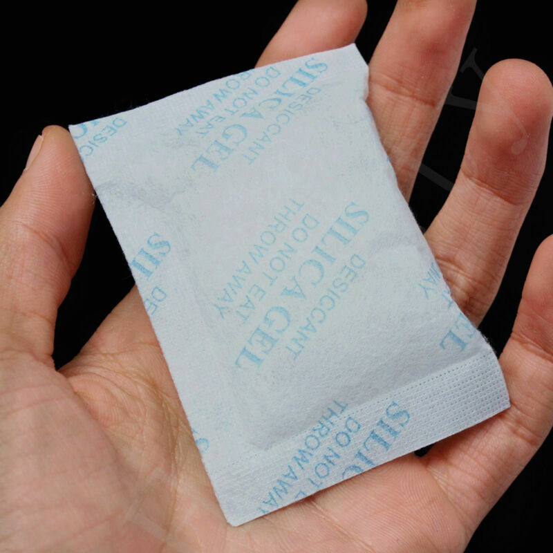 110Pack Silica Gel Packets Moisture Absorber Reusable Desiccant Food