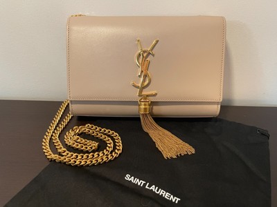 Saint Laurent YSL Kate Tassel Crossbody Bag Beige Leather Small w/dust bag