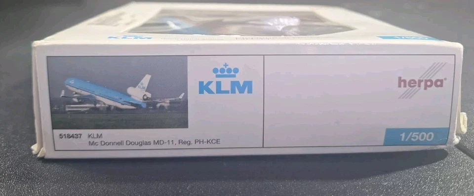 Herpa KLM Royal Dutch Airlines MD-11 1:500 Scale NEW SEALED Collectible - Image 4 of 4