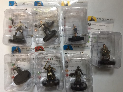 Heroclix Lord of the rings and Hobbits lot 7 miniatures and cards - Picture 1 of 4