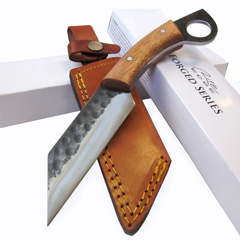 Rite Edge SEAX Blade Karambit KNIFE w/ Leather Sheath Hand Forged - 9 1/2" Ov