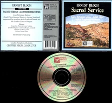 ERNEST BLOCH SACRED SERVICE LOUIS BERKMAN GEOFFREY SIMON CD