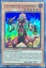 1x Dinowrestler Iguanodraka (SR) - Dawn of Majesty (DAMA) NM 1st Ed - Yu-Gi-Oh!