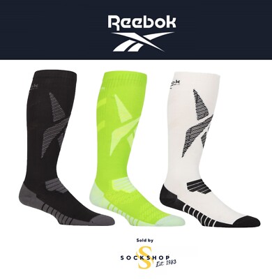 Reebok Running Socks Mens Womens Technical Recycled Long