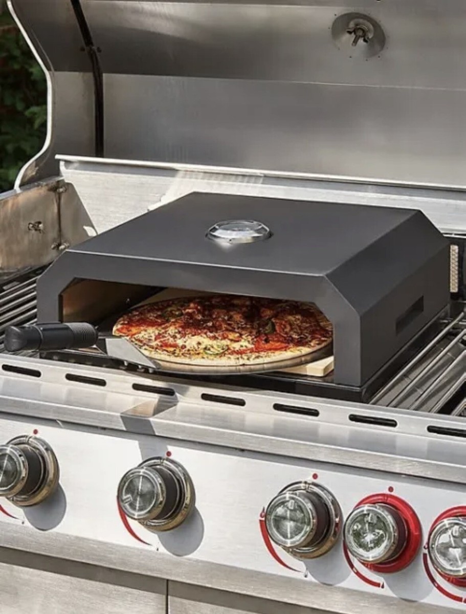 Expert Grill Pizza Oven And Paddle With Inbuilt Thermometer