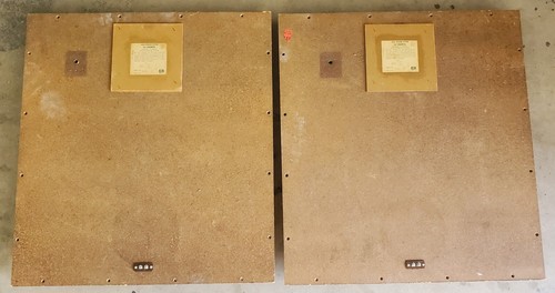 Pair Altec Lansing 846a Valencia Rear Speaker Covers with Serial Numbers 1960's