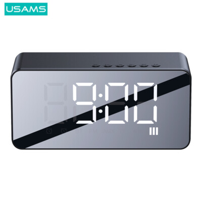 Elektronische Uhr mit Lautsprecher USAMS Bluetooth 5.0 YX7LY01 US-YX007 Schwarz