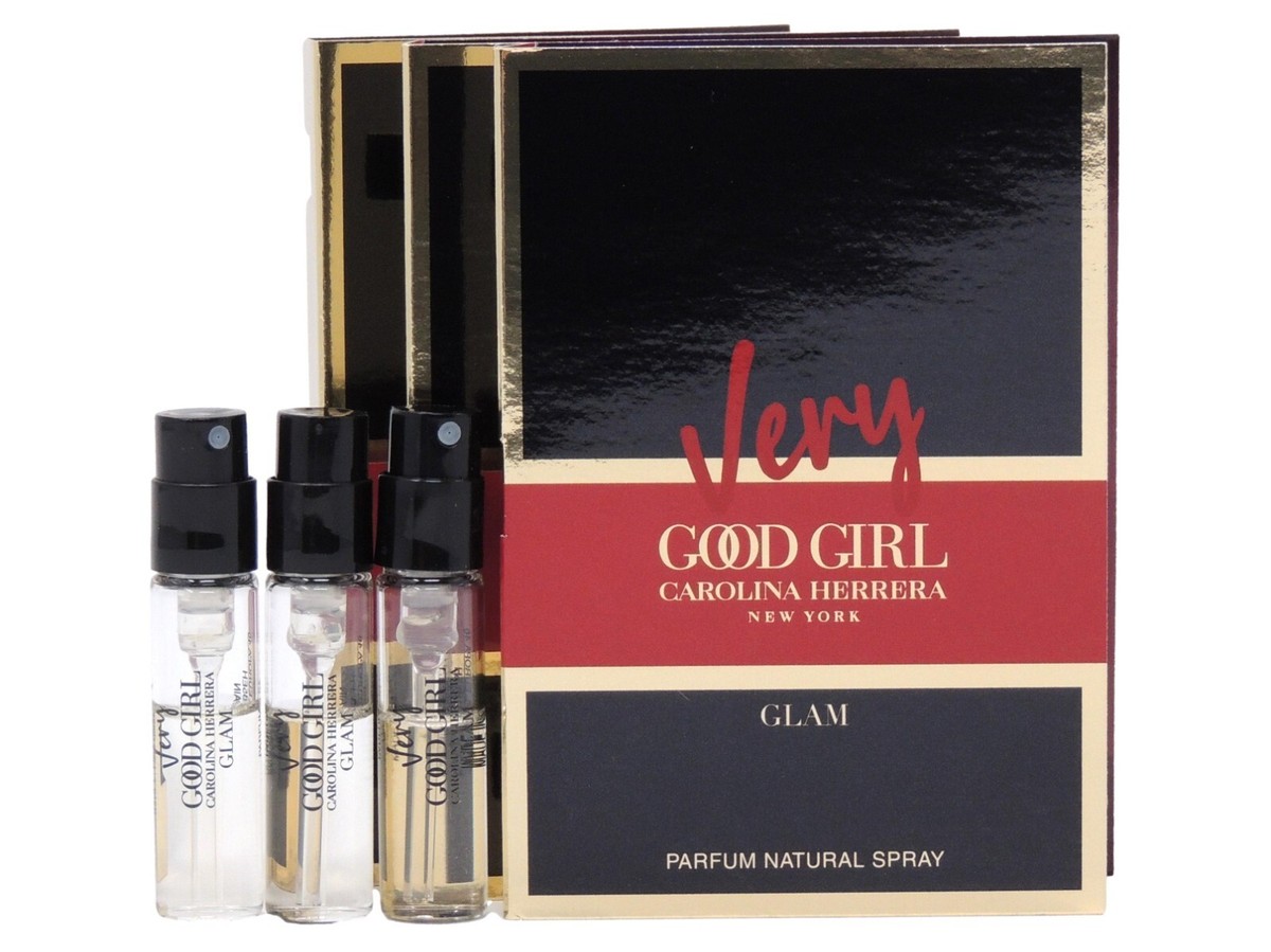 CAROLINA HERRERA VERY GOOD GIRL GLAM 1.5ml .05fl oz x 3 PERFUME