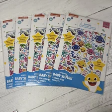 Pinkfong Baby Shark Puffy Stickers For 3 Years+ Lot Of 8 Sets 2400+ Stickers