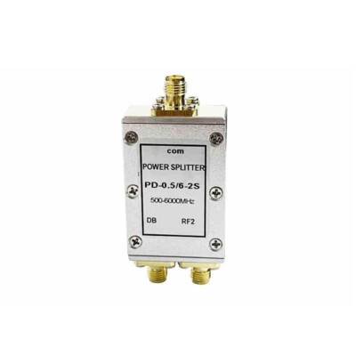 PD-0.5/6-2S 500-6000MHz 2-Way RF Power Splitter Power Divider 2.4G 5.8G Combiner