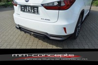 CUP Diffusor Ansatz Schwarz FüR Lexus RX MK4 450H Heck StoßStange Ver. 2
