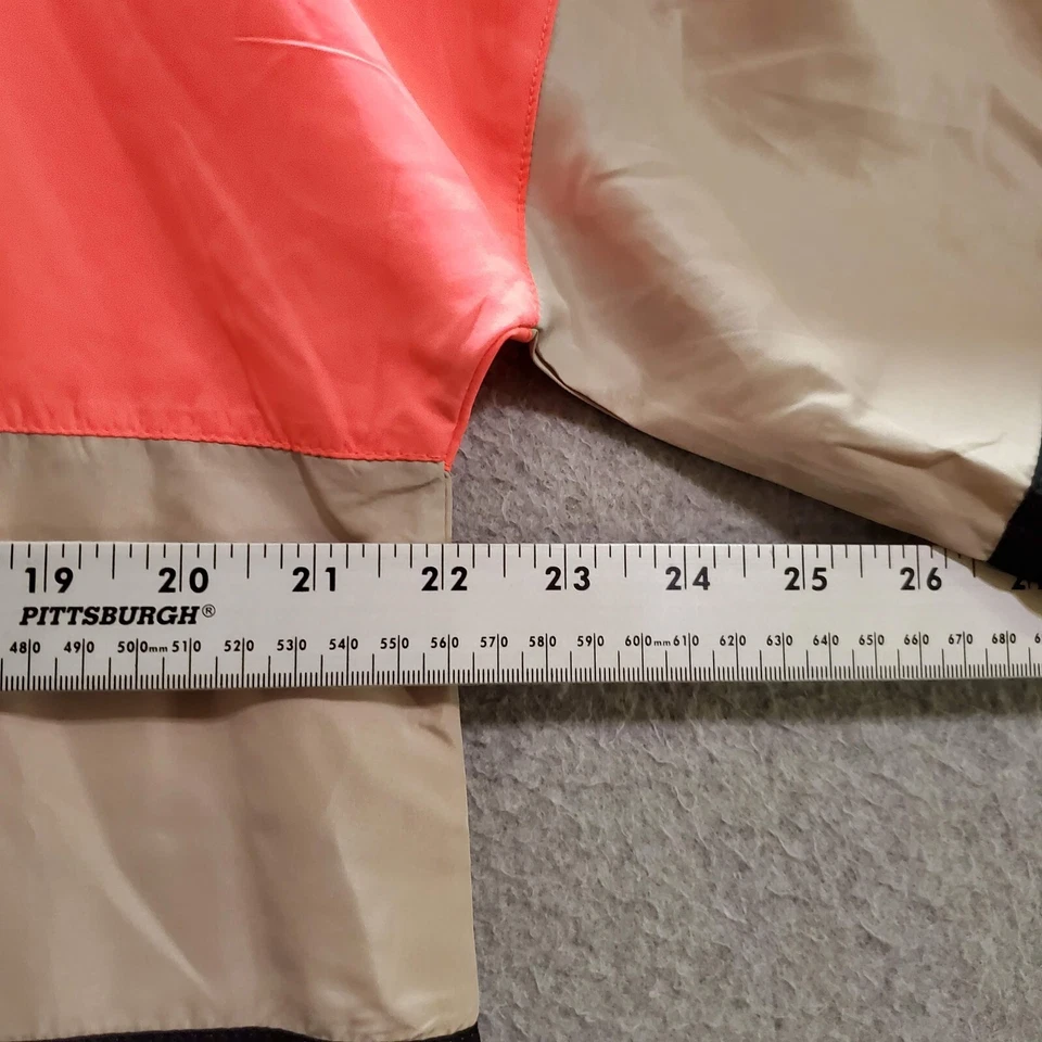 Chaqueta cortavientos Bebe Sport para mujer grande rosa colorblock cremallera completa Foto 3 de 4