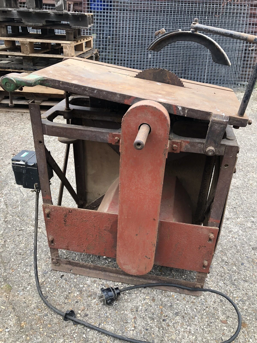Vintage Heavy Circular Saw Bench 76cm Height