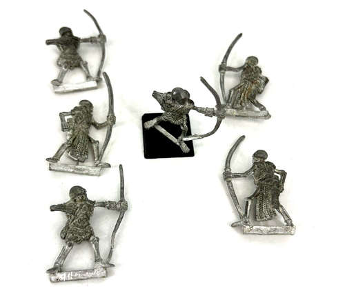 Heartbreaker Miniatures 6 Scheletro Arcieri Fantasia Non Morti 1994 HHG Warhammer - Foto 3 di 9