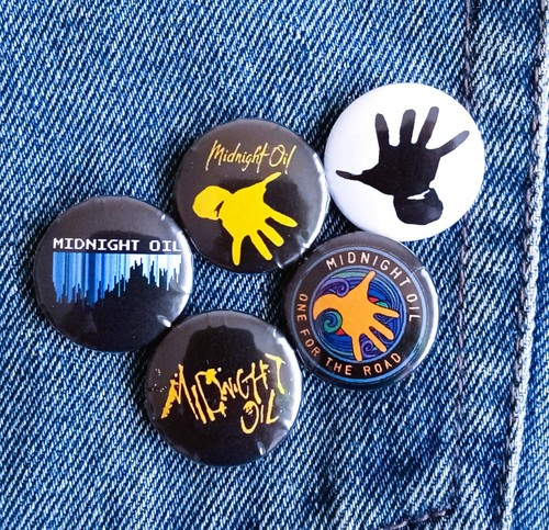 MIDNIGHT OIL Badge Button Set 25mm 1" Pins Pinback 1980s Oz Rock Peter Garrett - Picture 7 of 16