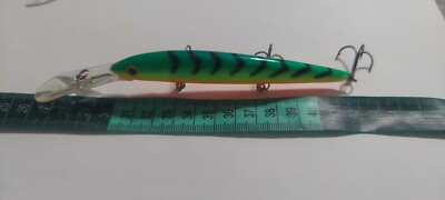 RAPALA DHJ-12 FIRETIGER DOWN DEEP HUSKY JERK 12 RATTLING NEW NO BOX IRELAND 