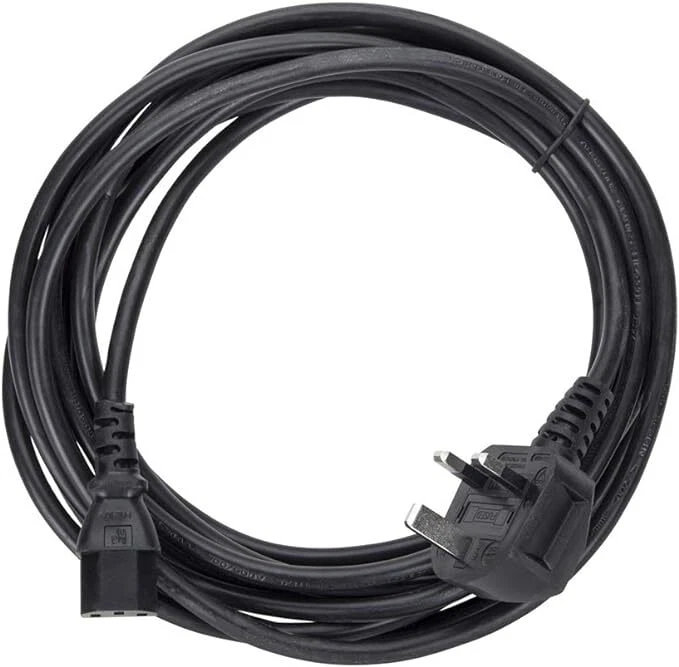 5M, 10M Long 3 Pin Mains Power Lead 3 Prong Plug Cord / C13 to UK 3 Pin Plug - Image 4 of 4